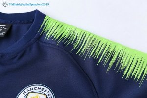 Survetement Manchester City 2018 2019 Bleu Vert