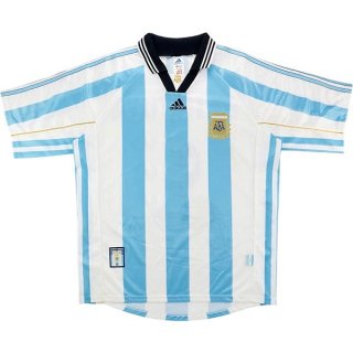 Thailande Maillot Argentine Domicile Retro 1998 Bleu