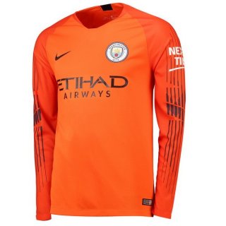 Maillot Manchester City ML Gardien 2018 2019 Orange