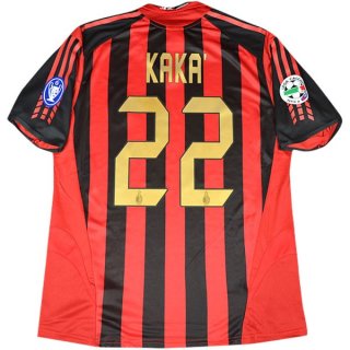 Maillot AC Milan kaka Domicile NO.22 Retro 2005/06 Rouge