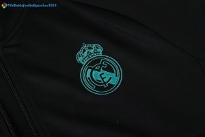 Survetement Real Madrid 2017 2018 Noir Vert Gris