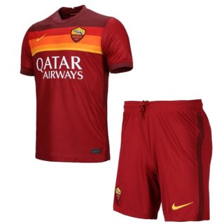 Maillot AS Roma Domicile Enfant 2020 2021 Rouge