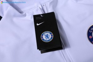 Survetement Chelsea 2017 2018 Bleu Blanc B