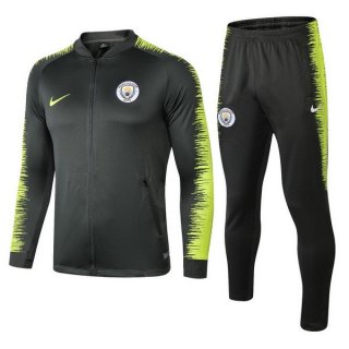 Survetement Manchester City 2018 2019 Vert Jaune