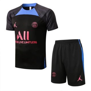 Maillot Entrainement PSG Ensemble Complet 2022 2023 Noir Maillot Entrainement PSG Ensemble Complet 2022 2023 Noir
