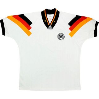 Thailande Maillot Allemagne Domicile Retro 1992 1994 Blanc