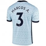 Maillot Chelsea NO.3 Marcos A. Exterieur 2020 2021 Bleu