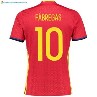 Maillot Espagne Domicile Fabregas 2016 Maillot Espagne Domicile Fabregas 2016