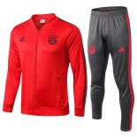 Survetement Bayern Munich 2018 2019 Rouge Gris