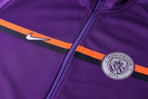 Survetement Manchester City 2018 2019 Purpura Bleu