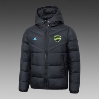 Manteau de duvet Arsenal 2024 2025 Noir Manteau de duvet Arsenal 2024 2025 Noir