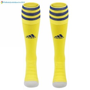 Chaussette Suède Domicile 2018 Jaune