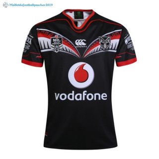 Maillot Rugby Warriors Domicile 2017 2018 Noir Maillot Rugby Warriors Domicile 2017 2018 Noir