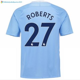 Maillot Manchester City Domicile Roberts 2017 2018 Maillot Manchester City Domicile Roberts 2017 2018