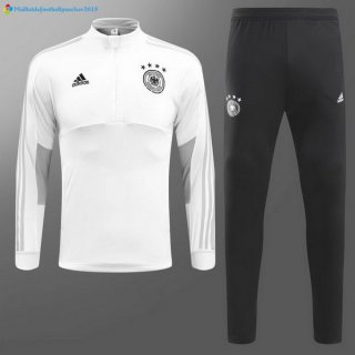 Survetement Allemagne 2018 Blanc Noir Survetement Allemagne 2018 Blanc Noir
