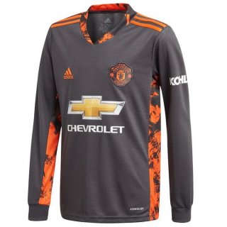 Thailande Maillot Manchester United Domicile ML Gardien 2020 2021 Gris