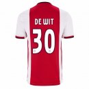 Maillot Ajax Domicile De Wit 2019 2020 Rouge