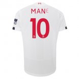 Maillot Liverpool NO.10 Mane Exterieur 2019 2020 Blanc