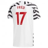 Maillot Manchester United NO.17 Fred Third 2020 2021 Blanc