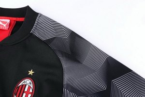 Survetement AC Milan 2018 2019 Noir Gris