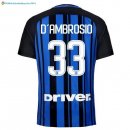 Maillot Inter Domicile D'Ambrosio 2017 2018