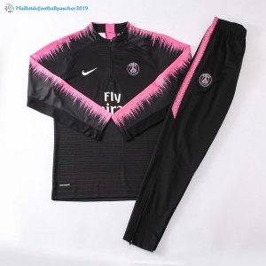 Survetement Paris Saint Germain 2018 2019 Noir Rose