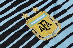 Maillot Entrainement Argentine Ensemble Complet 2018 Bleu Noir