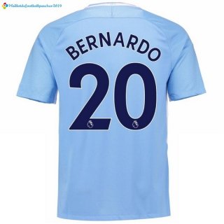 Maillot Manchester City Domicile Bernardo 2017 2018 Maillot Manchester City Domicile Bernardo 2017 2018