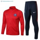 Survetement Paris Saint Germain 2017 2018 Bleu Marine Rouge