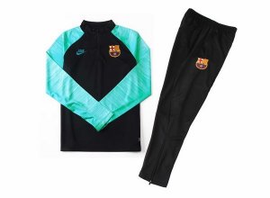 Survetement Barcelona 2019 2020 Noir Jaune Vert