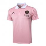 Polo PSG 2025-2026 Rose Blanc