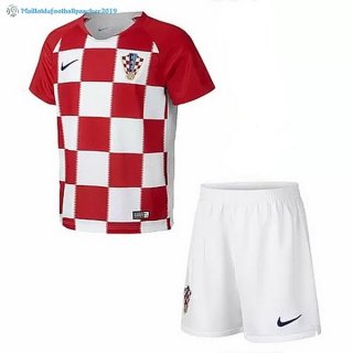 Maillot Croatie Domicile Enfant 2018 Rouge