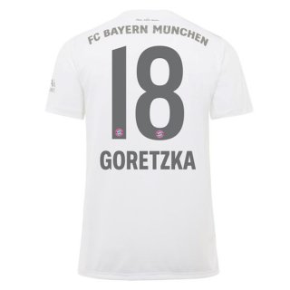 Maillot Bayern Munich NO.18 Goretzka Exterieur 2019 2020 Blanc