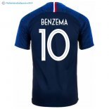 Maillot France Domicile Benzema 2018 Bleu