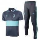 Polo Ensemble Complet Juventus 2020 2021 Gris Vert