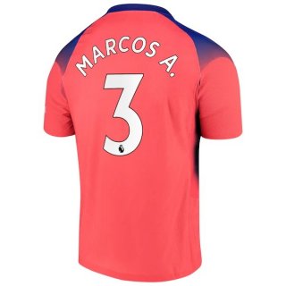 Maillot Chelsea NO.3 Marcos A. Third 2020 2021 Orange Maillot Chelsea NO.3 Marcos A. Third 2020 2021 Orange