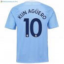 Maillot Manchester City Domicile Kun Aguero 2017 2018