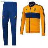 Survetement Juventus 2017 2018 Jaune Bleu