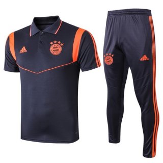 Polo Ensemble Complet Bayern Munich 2019 2020 Bleu Orange