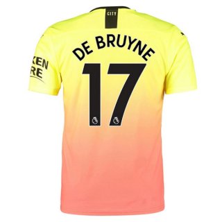 Maillot Manchester City NO.17 De Bruyne Third 2019 2020 Orange