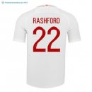 Maillot Angleterre Domicile Rashford 2018 Blanc