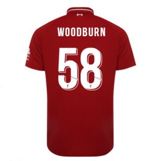 Maillot Liverpool Domicile Woodburn 2018 2019 Rouge Maillot Liverpool Domicile Woodburn 2018 2019 Rouge
