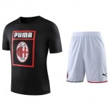 Entrainement Ensemble Complet AC Milan 2019 2020 Noir Blanc