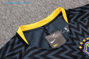 Maillot Entrainement Brésil Ensemble Complet 2018 Bleu Gris