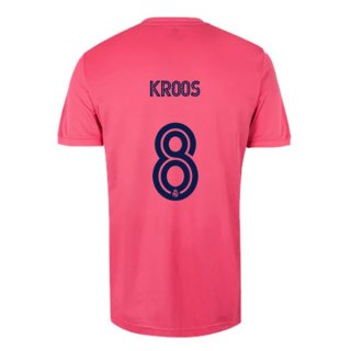 Maillot Real Madrid Exterieur NO.8 Kroos 2020 2021 Rose