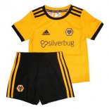 Maillot Wolves Domicile Enfant 2018 2019 Jaune