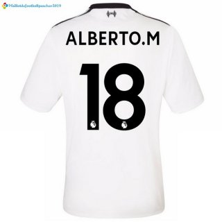 Maillot Liverpool Exterieur Alberto.M 2017 2018 Maillot Liverpool Exterieur Alberto.M 2017 2018