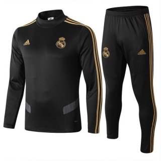 Survetement Enfant Real Madrid 2019 2020 Noir Gris