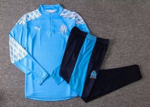 Survetement Marseille 2020 2021 Bleu Clair Blanc