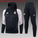 Enfant Sweat Shirt Capuche Real Madrid 2025-2026 Noir Rose